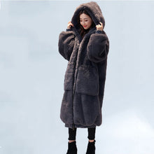 Load image into Gallery viewer, Winter Faux Fur Coat Women