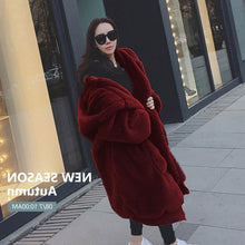 Load image into Gallery viewer, Winter Faux Fur Coat Women