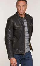 Load image into Gallery viewer, Retro Motocross Goatskin Leather Jacket