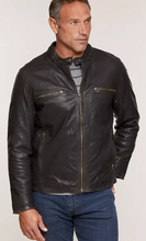 Load image into Gallery viewer, Retro Motocross Goatskin Leather Jacket