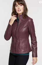 Load image into Gallery viewer, Sasha Reversible Italian Lambskin Suede Leather Jacket