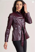 Load image into Gallery viewer, Tribeca Spanish Lambskin Leather Coat
