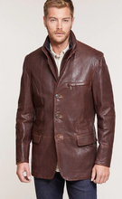 Load image into Gallery viewer, Montreaux Moroccan Lambskin Leather Blazer
