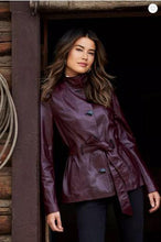 Load image into Gallery viewer, Tribeca Spanish Lambskin Leather Coat