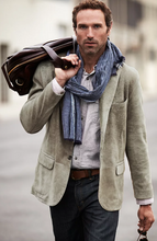 Load image into Gallery viewer, Canyon 2-Button Distressed Lambskin Leather Blazer