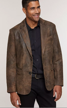 Load image into Gallery viewer, Carlisle Italian Lambskin Leather Blazer